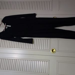 NWT Max Studio Jumpsuit long sleeve, long Pant,  black, size large